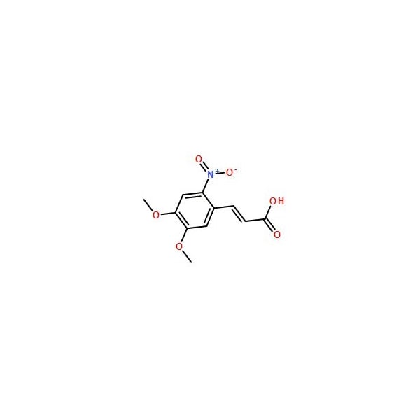 Ak Scientific 3-(4, 5-Dimethoxy-2-nitrophenyl)acrylic acid (5g), CAS 20567-38-8 0544AB-5g - main