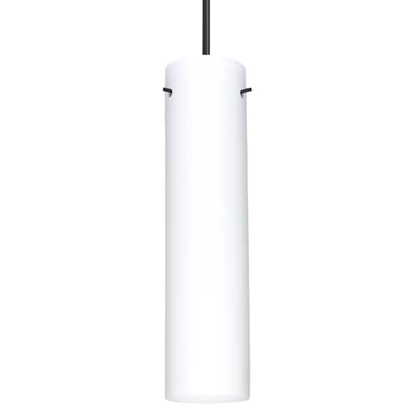 Besa Lighting Besa Stilo 16 Pendant, Opal Matte, Black Finish, 1x 100W MAX E26 Base 1JT-722407-BK - main