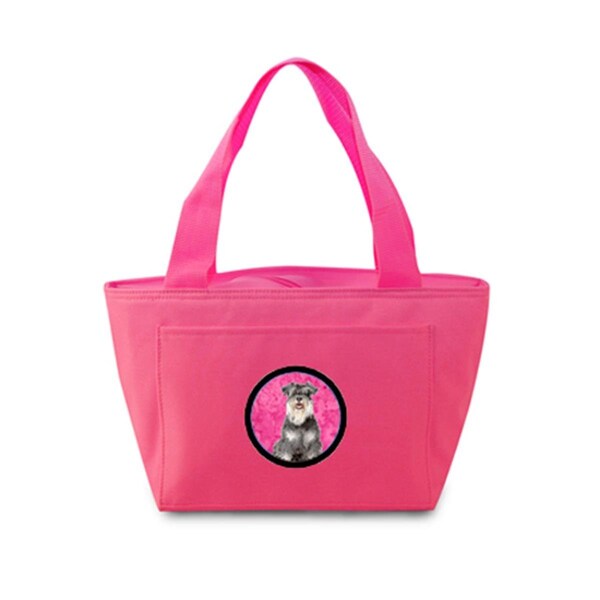 Beyondbasketball Schnauzer Zippered Insulated School Washable and Stylish Lunch Bag Cooler BE892930 - main