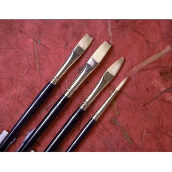Princeton Artist Brush Co Princeton Brush Good Natural Chinese Bristle Oil and Acrylic Brush Round 2 5200R-2 - main