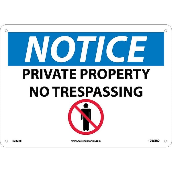 Nmc Notice Private Property No Trespassing Sign, N332RB N332RB - main