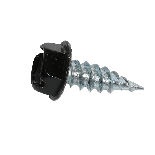 Malco Black Painted Zip-in Self-Piercing Sheet Metal Screws Size 7 Shank, 1/2" Length, 100PK HW7X1/2ZBG - main