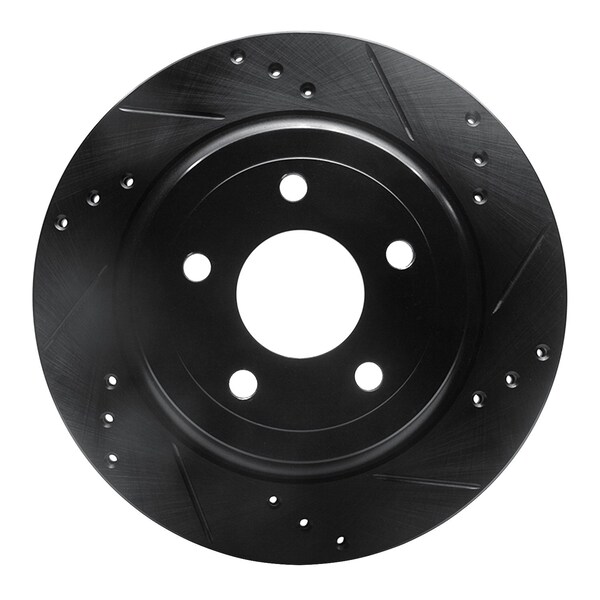 Dynamic Friction Co DFC Brake Rotor - Drilled and Slotted - Black 633-47038R - main