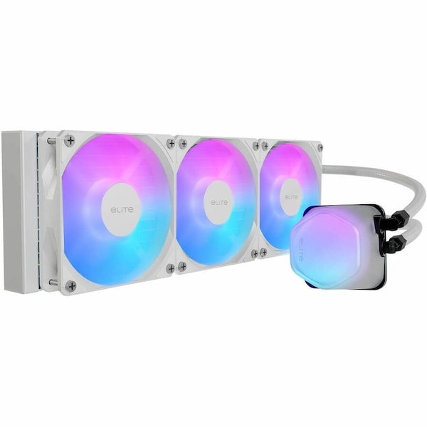 Coolermaster 360 Elite Liquid White AIO CPU ELW-D36M-A21DA-RW - main