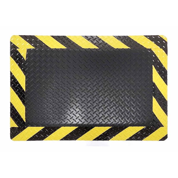 Rhino Mats Antifatigue Mat, 96 in L x 36 in W, 1 in Thickness, Vinyl, Chevron DV-3696-C1 - main