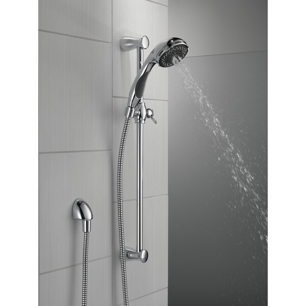 Min.　0430 Delta Faucet 3-Spray Touch-Clean Wall-Mount Slide Bar Hand