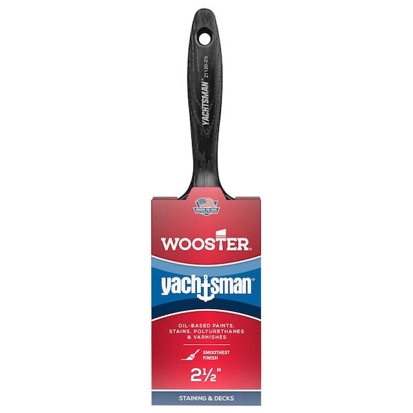 Wooster Z1120 2.5 in. Yachtsman China Bristle Flat Paint Brush 71497129451 - main