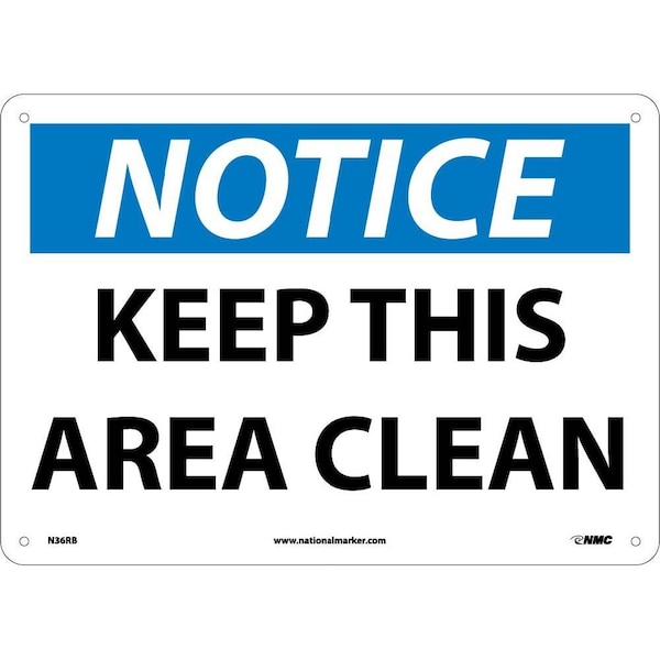 Nmc Notice Keep This Area Clean Sign, N36RB N36RB - main