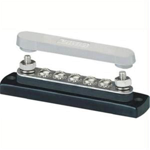 Livewire Blue Sea MiniBus 100 Ampere Common BusBar 5 x 8-32 Screw Terminal with Cover LI2560160 - main