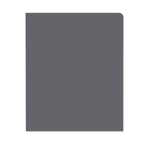 C-Line Products 8-1/2" x 11" Gray and Green Two-Tone Two-Pocket Super Heavyweight Poly Portfolio, 1/EA, 25/BX 34701-BX - main