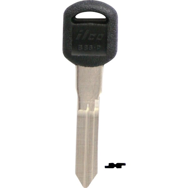 Ilco GM Nickel Plated Automotive Key B86-P / B86P, 5PK IAJ01616012 - main