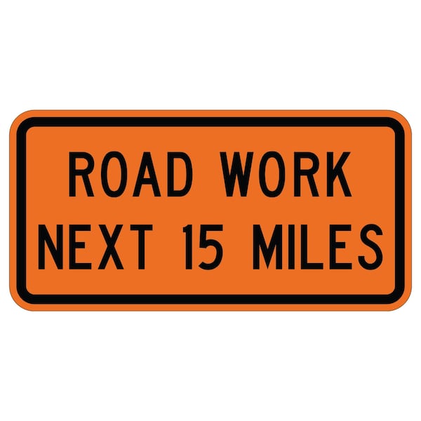 Sign Solutions Usa Traffic Sign, 36 in Width, Aluminum Sign, Horizontal Rectangle DUS06DFO3618G20-1-15 - main