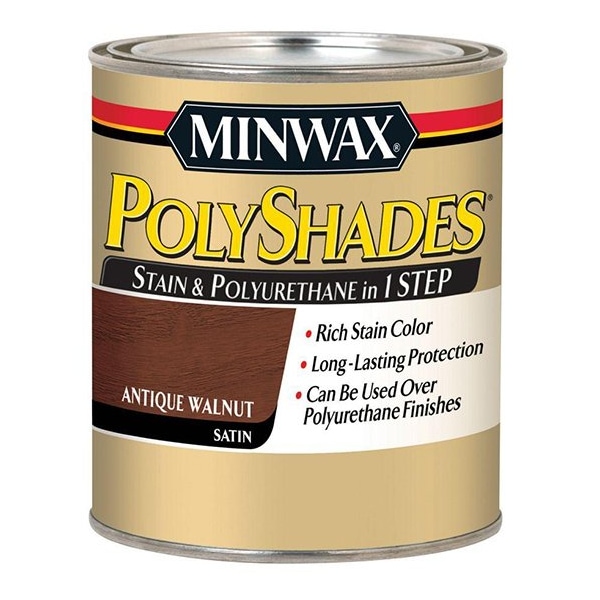 Polyshades 1/2 Pt Antique Walnut Wood Stain And Polyurethane, Satin 21340 - main