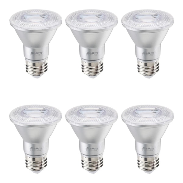 Bulbrite 50-Watt Equivalent Dimmable Flood PAR20 Medium E26 LED Light Bulb, 3000K, 6PK 861717 - main