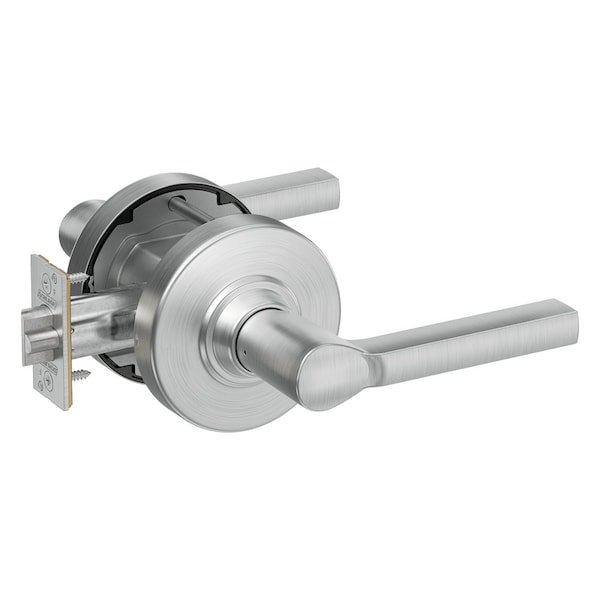 Schlage Grade 1 Storeroom Cylindrical Lock, Less Cylinder, Latitude Lever with Rose, Satin Chrome Finish PC80L LAT 626 - main