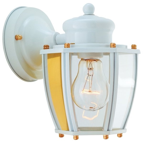 Boston Harbor Outdoor Wall Lantern, 120 V, 60 W, Steel Fixture, White Fixture HV-66961-WH - main