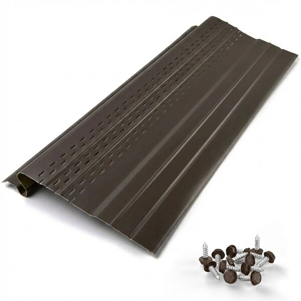 Waterlock Pro Aluminum Gutter Guard, Dark Bronze, 25ft WP-5KS-025-DBZ - main