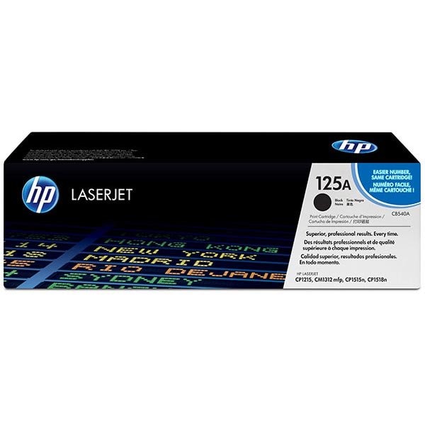 Hp 125A (CB540A) Black Original LaserJet Toner Cartridge (2,200 Yield) CB540A - main