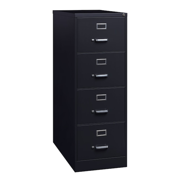 Hirsh 18" W 4 Drawer Vertical File Cabinet, Black, Legal 16702 - main