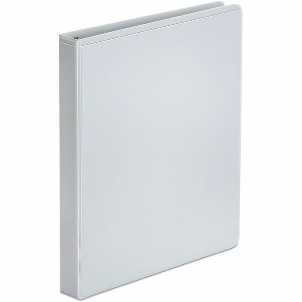 Universal Round Ring Economy Vinyl View Binder, 1" Capacity, White UNV20962*** - main
