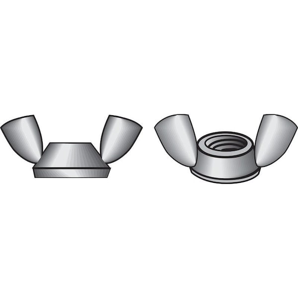 Hillman 1/4 in. Zinc-Plated Steel SAE Wing Nut, 100PK 7180249 - main