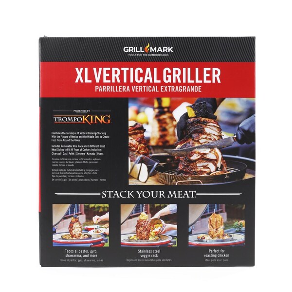 Grill Mark Trompo King Stainless Steel Grill Topper 13.25 in. W 1 pk 06127ACE - main