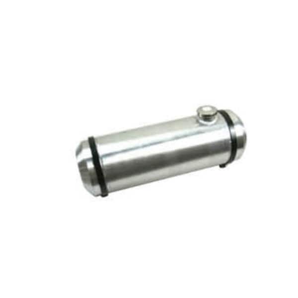 Absurdo 5 gal Round Spun Aluminum Fuel Tank, Black - 8 x 24 in. AB2194395 - main