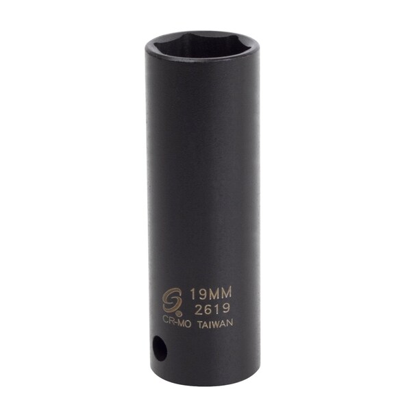 Sunex 1/2 in Drive 19Mm Extra Thin Wall Deep Impact Socket 2619 - main