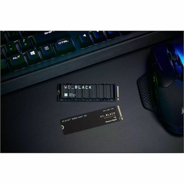 Sandisk Technologies 4TB WD BLACK SN850X NVME SSD GEN 4 PCIE M.2 2280 W/HEATSINK WDS400T2XHE-00BCA0 - main