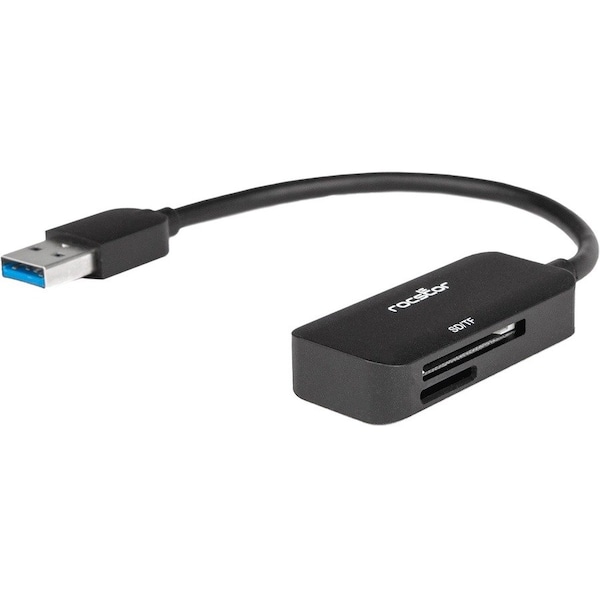 Rocstor USB 3.0 EXTERNAL MEMORY CR MULTI MEDIA - SDHC MICROSD - BLACK Y10A253-B1 - main