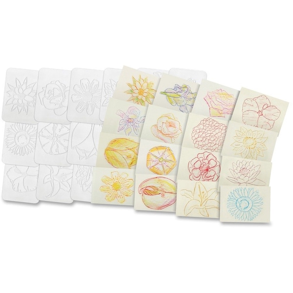 Roylco Rubbing Plates Flowers R-5804 - main