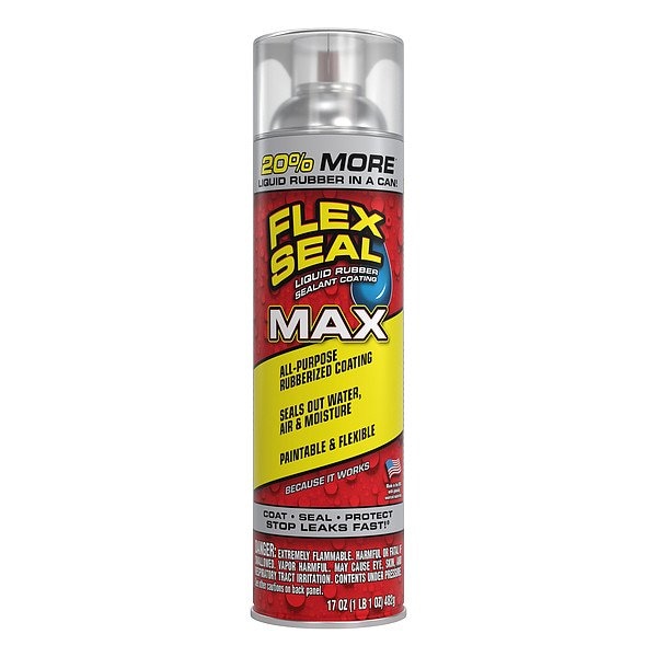 Flex Seal Flex Seal MAX, 17 oz Spray, Clear FSMAXCLR24
