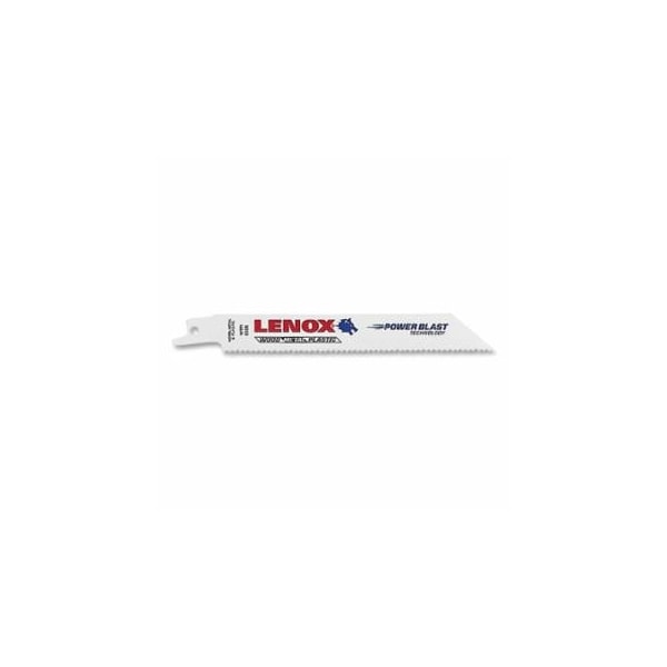 Lenox General Purpose Bi-Metal Reciprocating Saw Blade, 6 in L x 3/4 in W x 0.035 in Thick, 10 TPI, 5, 5PK 433-20562610R - main