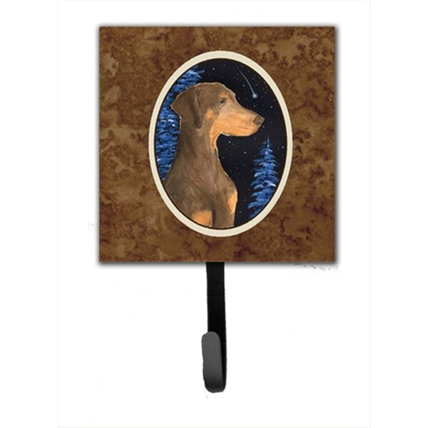 Carolines Treasures Starry Night Doberman Leash Holder Or Key Hook SS8462SH4 - main
