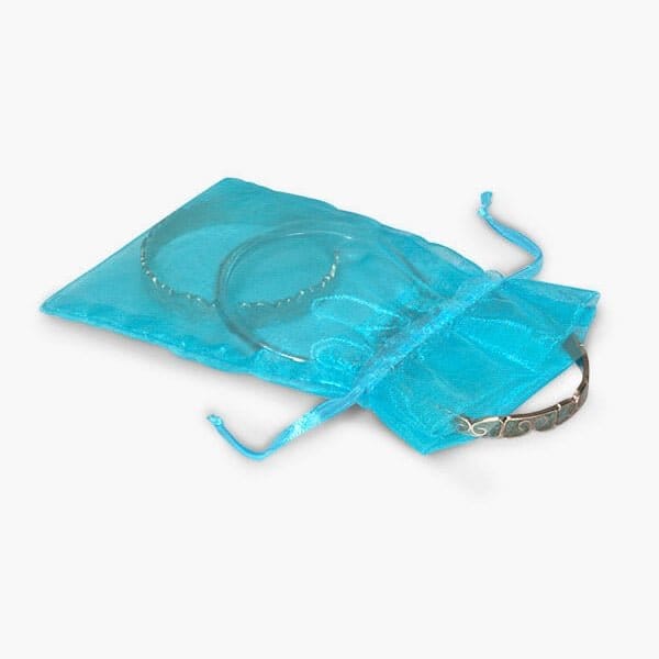 Nashville Wraps Robins Egg Blue Organza Favor Bags, 3x4, 10PK B01085 - main