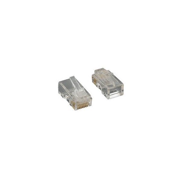 Cable Wholesale Cat5e RJ45 Crimp Connectors for Solid/Stranded Cable, 8P8C, POE Compliant, 100PK 31D0-511HD - main