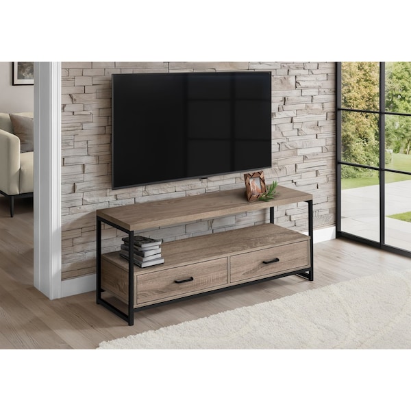Monarch Specialties Tv Stand, 48 Inch, Console, Storage Drawers, Living Room, Bedroom, Laminate, Brown I 2872 - main