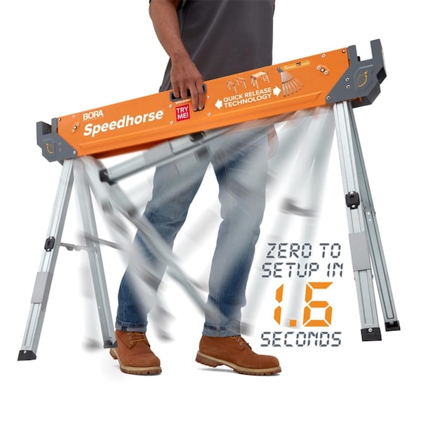 Bora Portamate Portamate 31.5 x 45 in. Speedhorse Sawhorse 1500 lbs Capacity BO7776 - main