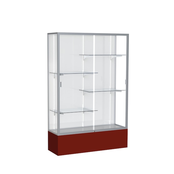 Ghent Spirit Floor Display Case 48x72x16, White, Satin 374WB-SN-MN - main