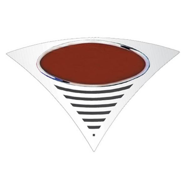 Ilc Replacement For Peterbilt 357 Year 2002 Stainless Steel Emblem Accent Chevron Style WZ-EL3W-K - main