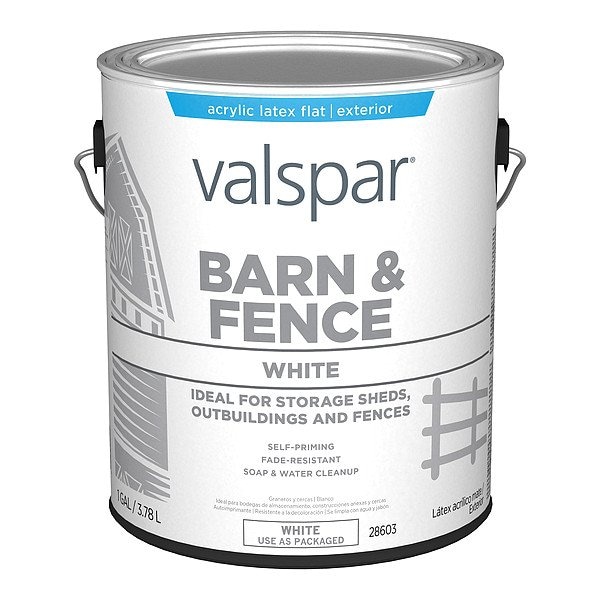 Valspar Exterior Paint, Metal, Steel, Wood, White 009.0028603.007 - main