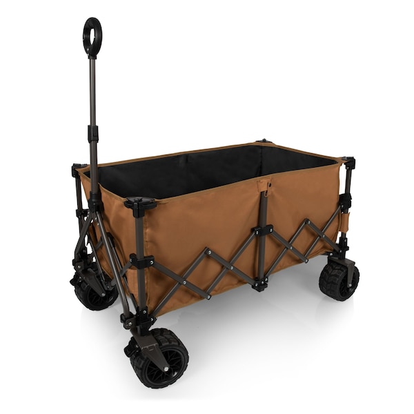 Picnic Time Family Of Brands Wilderness All-Terrain Folding Wagon, Brown & Gray 742-00-297-000-0 - main