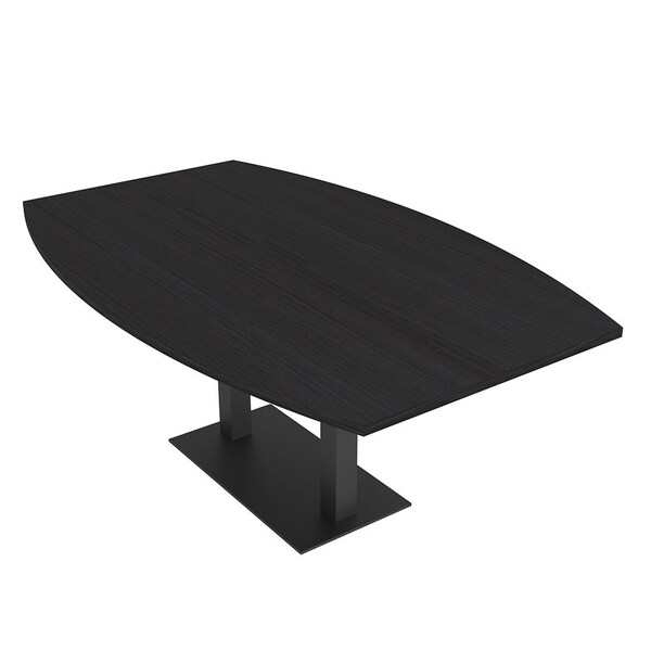 Skutchi Designs Boat Conference Table With Power, 48 in W, 84 in L, Black HAR-BOT-48x84-DOU.BK-U999ST19-NA - main