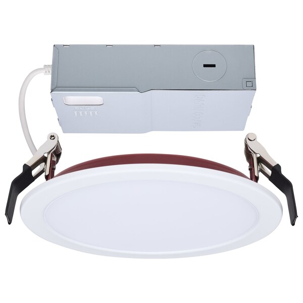 Satco 13W LED Fire Rated 6in Direct Wire Downlight CCT Selectable Round Remote Driver S11866R1 - main