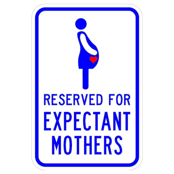 Sign Solutions Usa Parking Sign, 12 in W, Aluminum Sign, White DCS10DWT1218CUS00061 - main