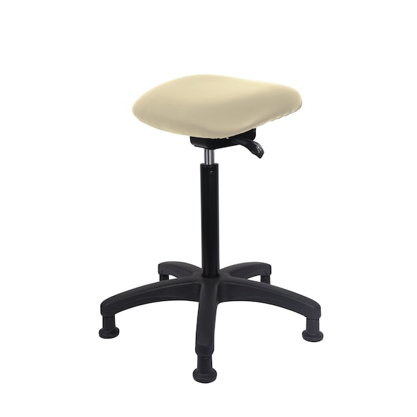 Blue Ridge Ergonomics Vinyl Sit-Stand - Standing Height with Stationary Glides in Adobe White Trailblazer Vinyl VSTSS-RG-NF-RG-8501 - main