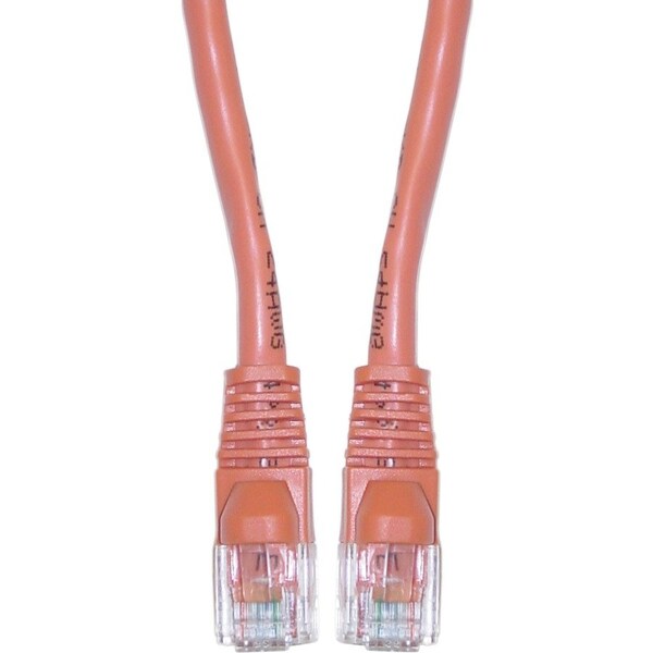 Cable Wholesale Cat6 Orange Copper Ethernet Patch Cable, Snagless/Molded Boot, POE Compliant, 10 foot 10X8-03110 - main