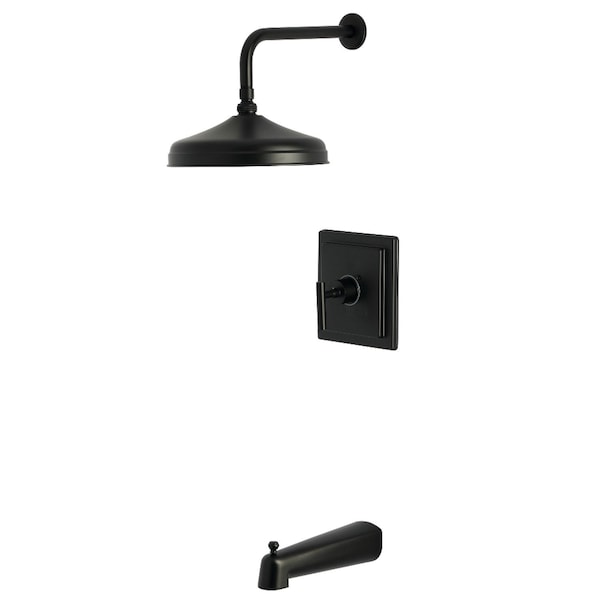 Kingston Brass Single-Handle Pressure Balanced Tub and Shower Faucet, Matte Black KB6140CML - main