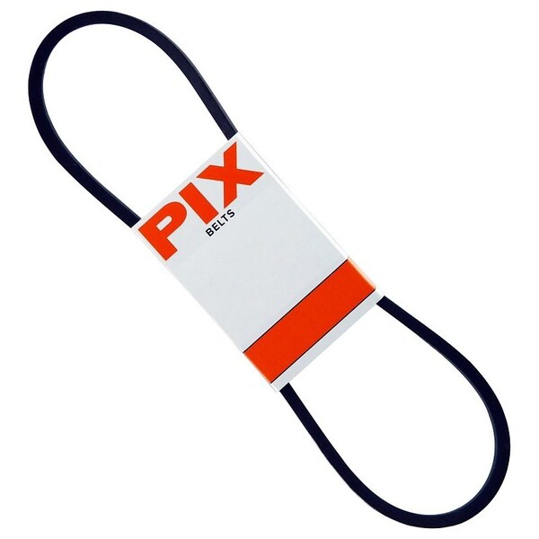 Pix 5L790 V-Belt, Molded Cog, 21/32 in W, 3/8 in Thick, Black B76 - main