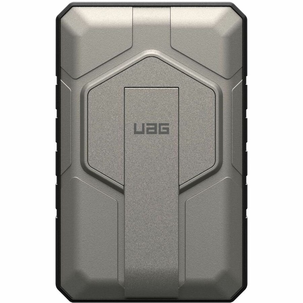 Urban Armor Gear SRGE Rugged 10K Wireless Power Bank With Stand - Black/Titanium 9B4411114036 - main